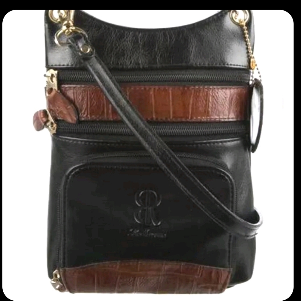 Belle Rose leather crossboy bag